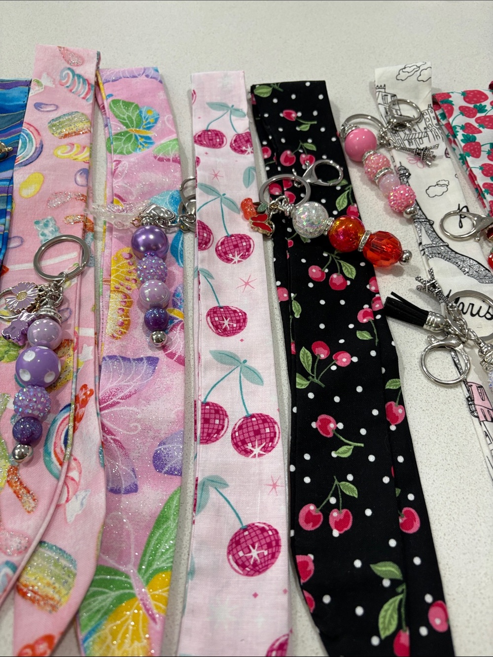 BUY 2 MIX & MATCH SPARKLY CHARMS & HOME SEWN SCARFS 2 for $32 SOME MATCH SCARF/C - Picture 4 of 9